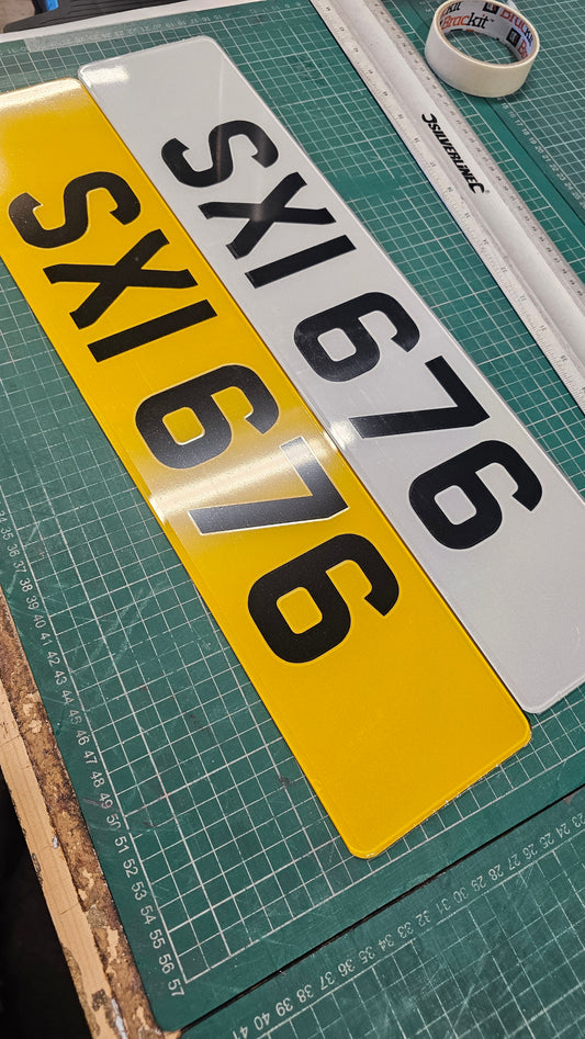 Standard Number Plates